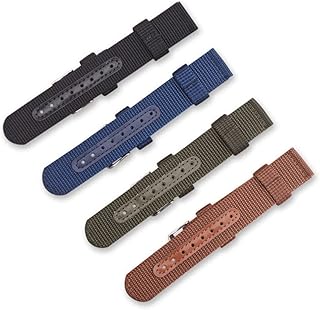 2 Pçs 22 Fita De Pulso Atlética Pulseira De Relógio De Náilon Pulseira De Relógio De Lona Pulseira De Relógio De Náilon 22 Mm Pulseira De Relógio De Náilon Pulseira De Relógio