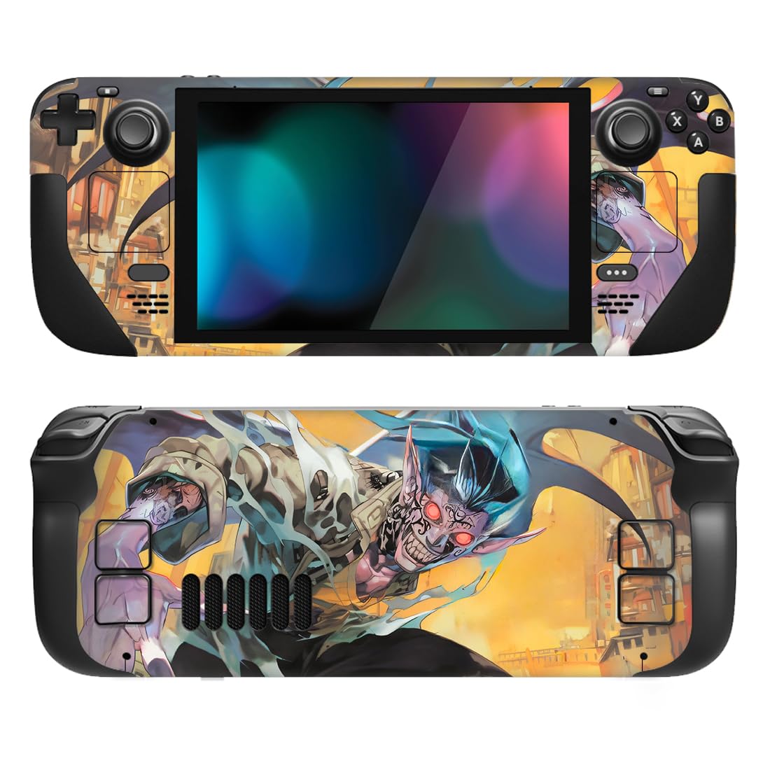 playvital Full Set Protective Skin Decal for Steam Deck LCD, Custom Stickers Vinyl Cover for Steam Deck OLED - Messy Code — view 42