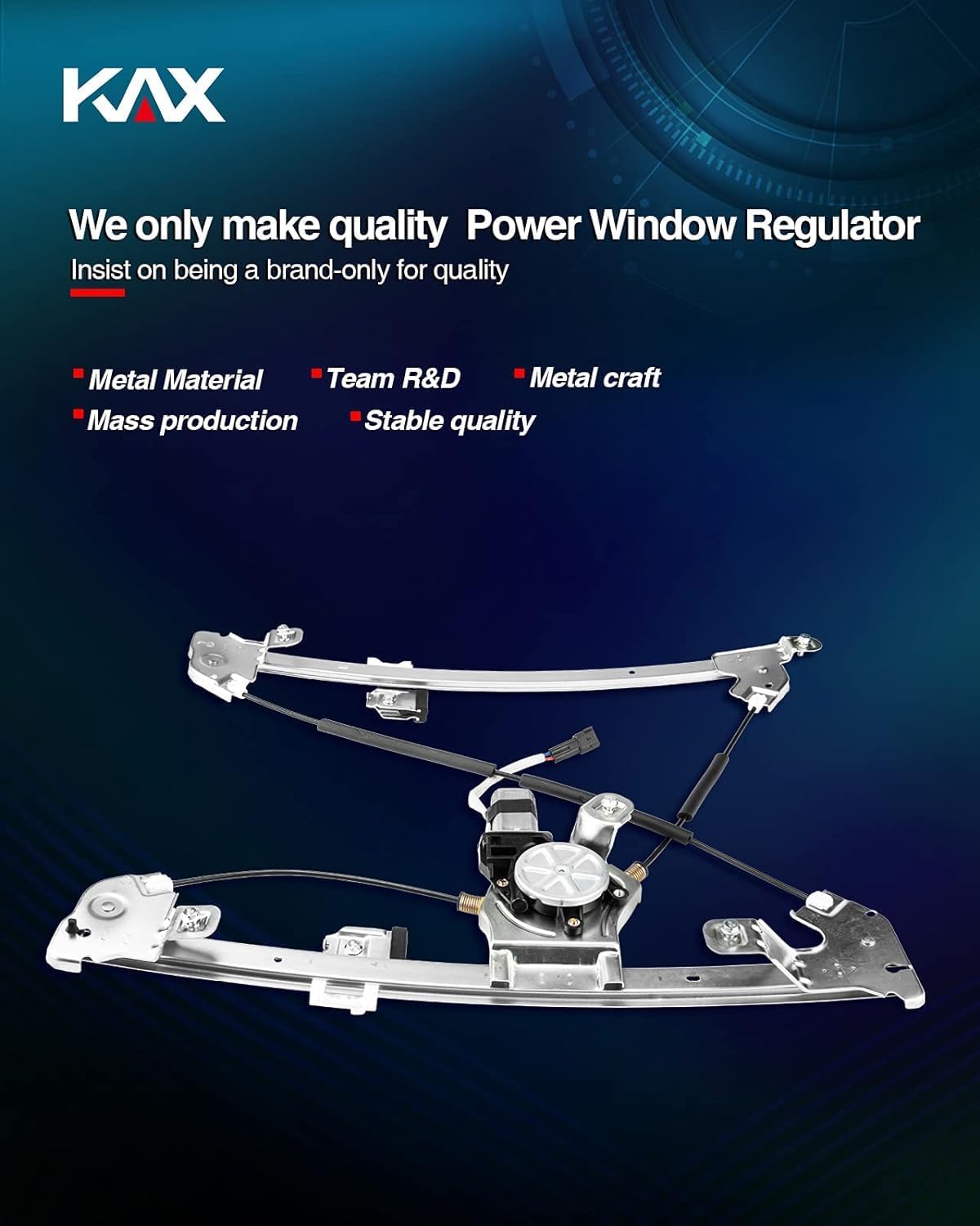 KAX 741-428 Power Window Regulator and Motor Assembly Front Left Driver Side Original Equipment Replacement Compatible with 2004-2008 150 Crew Cab Pickup