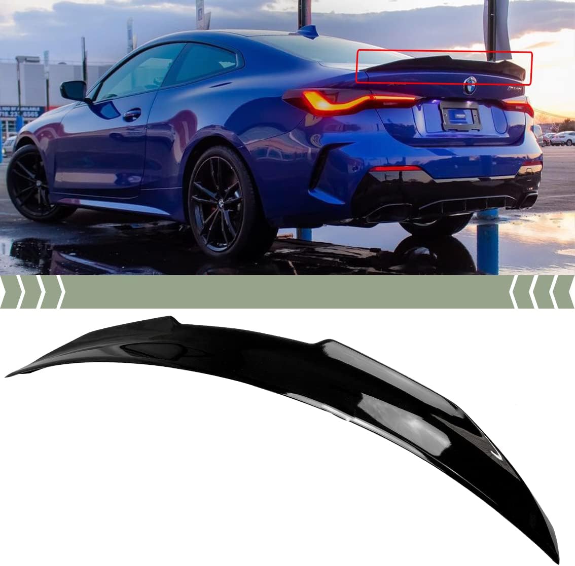 Alerón Bmw F30 / F32 / F80 / F82 Look GTS Brillante Negro | MALAGA