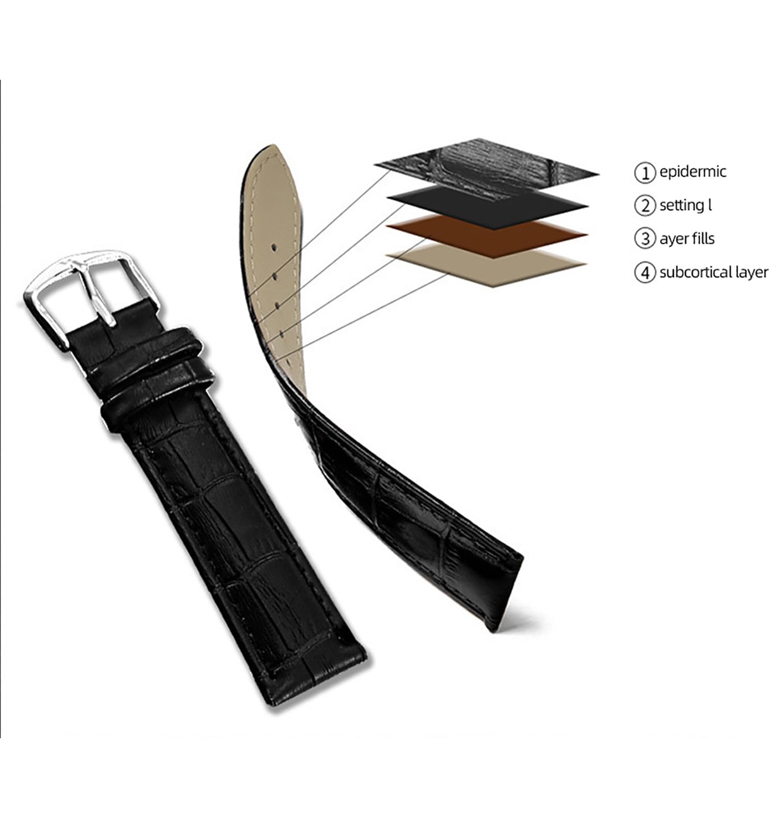 MASTOP Relojes de cuarzo para hombre, clásicos, de cuero, impermeables, con calendario, analógico, casual, relojes de pulsera