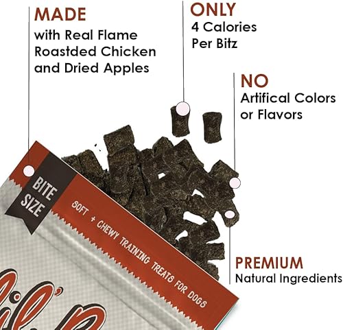 Miniatura 2 de Lil' Bitz Golosinas de entrenamiento para perros y gatos (1 paquete, todos los tamaños de perros - Carne ahumada de nogal)
