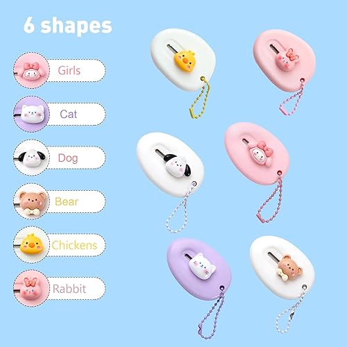 Miniatura 2 de Juego de 6 piezas de cortador de cajas retráctil, mini cortador de cajas, abridor de paquetes, cuchillo multifunción adecuado para suministros de