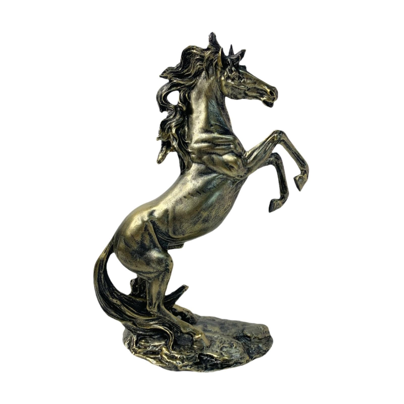 KESOTO Estatua de Caballo Decoración Adorno de Caballo Manualidades Figura de Caballo Creativa Escultura de Caballo, Bronce