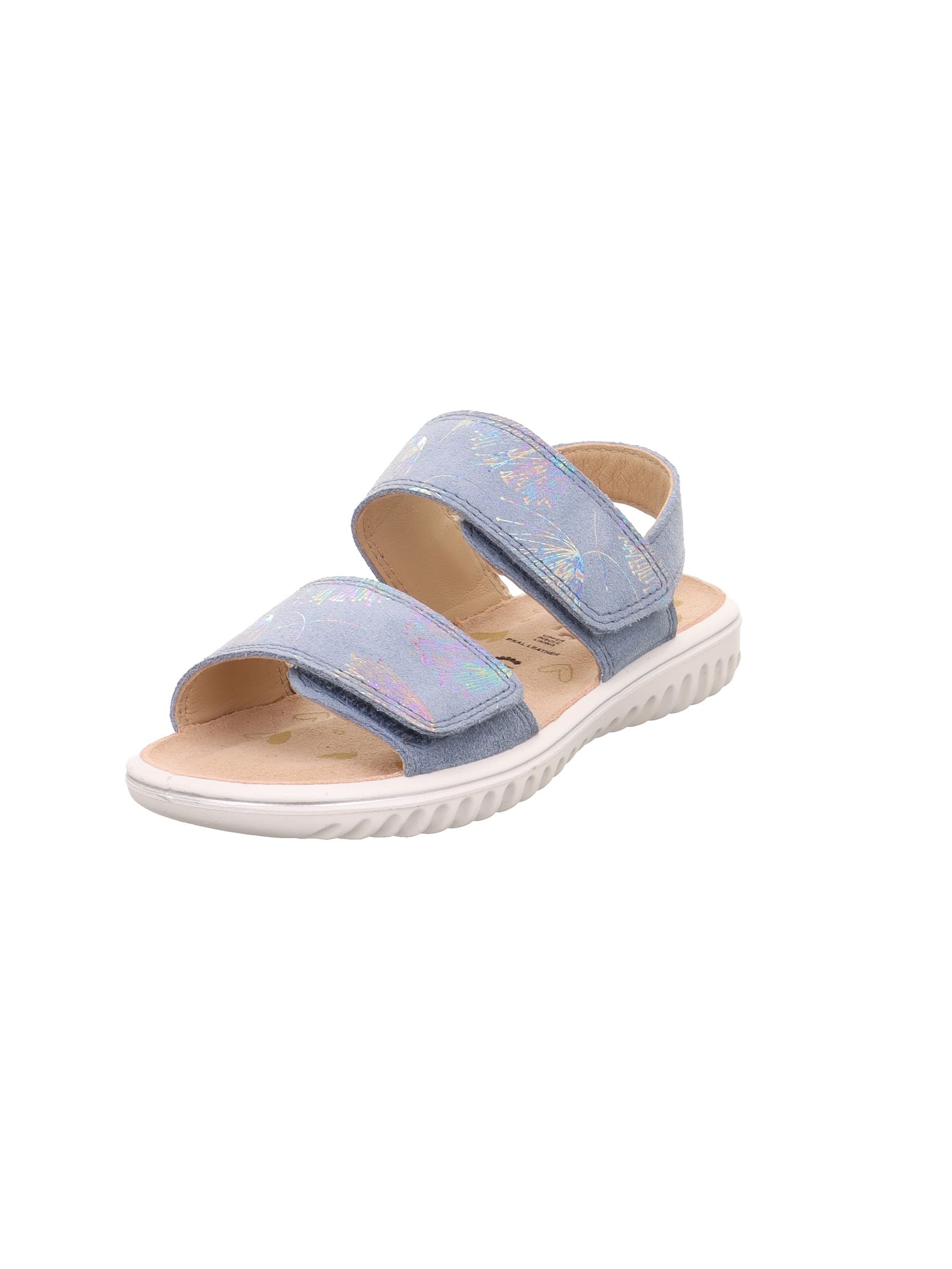 Superfit Girl's Sparkle Sandal, Blue 8000 2, 7.5 UK Child