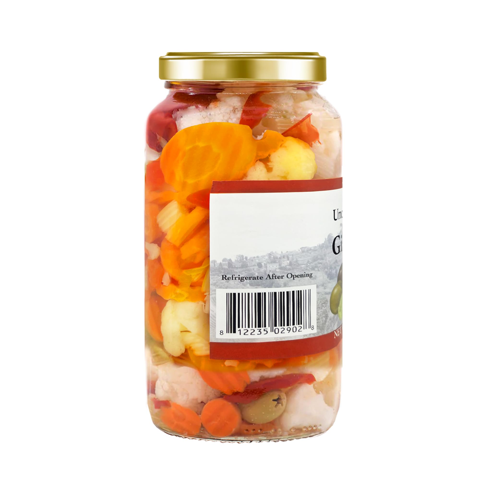 Uncle Giuseppe’s Giardiniera – 32 fl oz Jar – Italian-Style Pickled Vegetable Medley, Crisp & Zesty, All-Natural (Pack of 1)