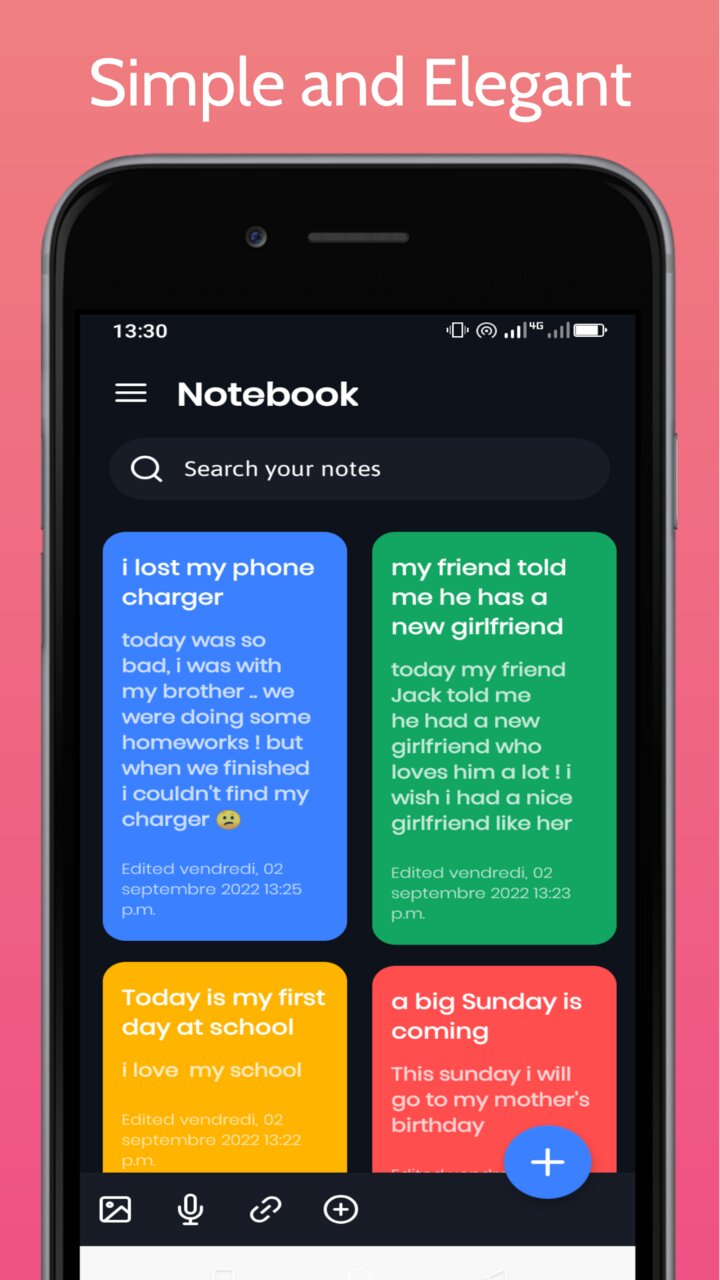 My secret Diary with Lock - My Personal diary with Password - Notes