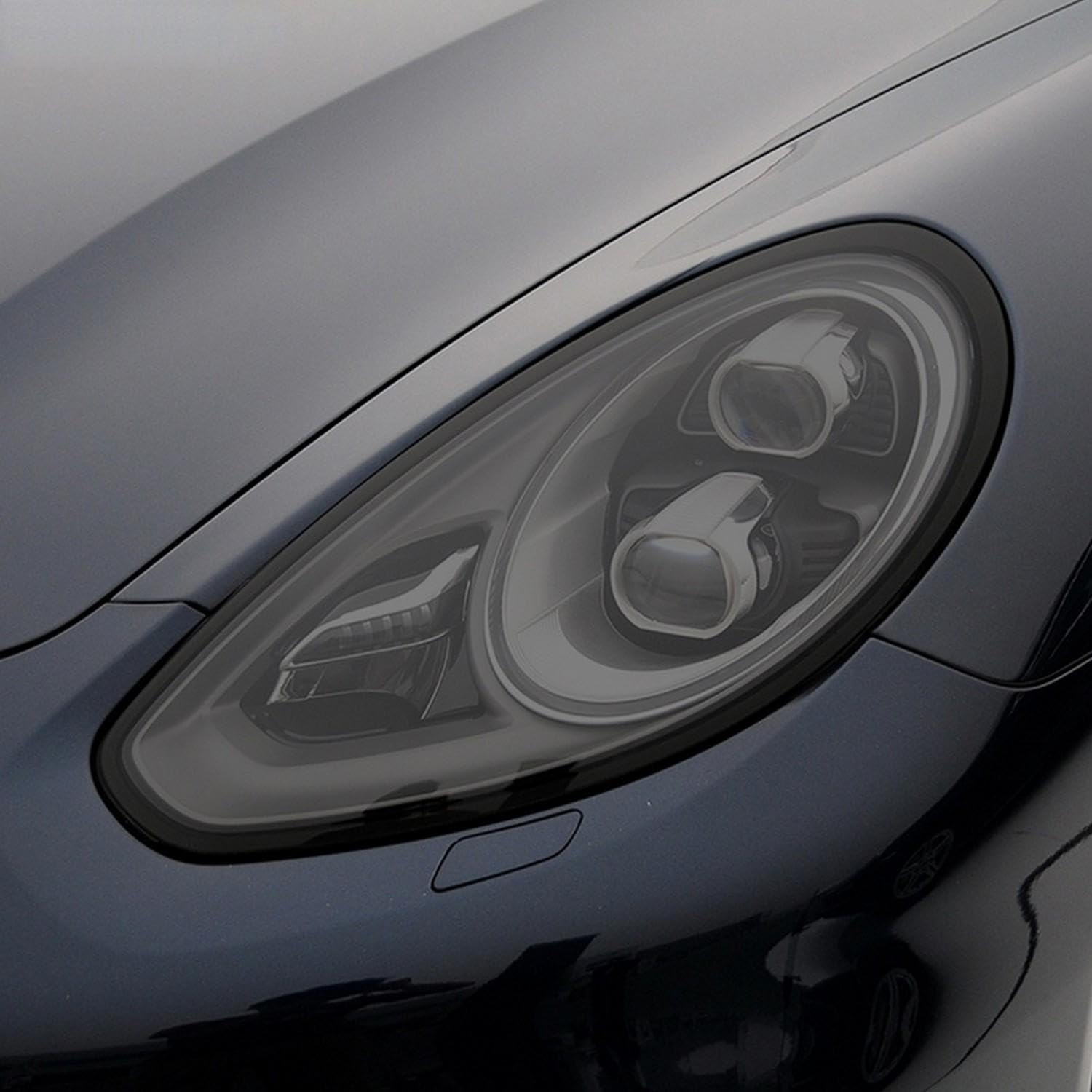 Protection phare TPU Porsche Panamera 2014+ JCAKES noir transparent