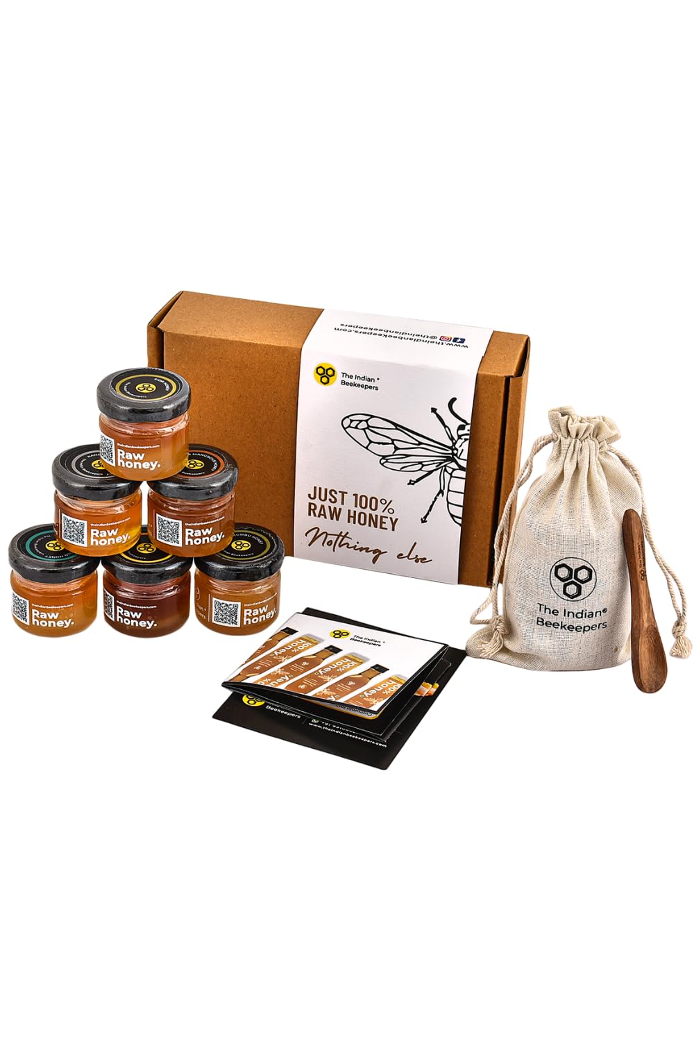 The Indian Beekeepers 100% Raw Honey Assorted Sample Taster Box Pack | Organic Lab Tested | 100% Pure | Gift Hamper Idea | Healthy Corporate Gifting | Diwali Gifts | Natural | Unprocessed | Wild Bees | Sugar Free | No Adulteration and Unheated | No A (B0C6B5PX5H) Amazon Price History, Amazon Price Tracker