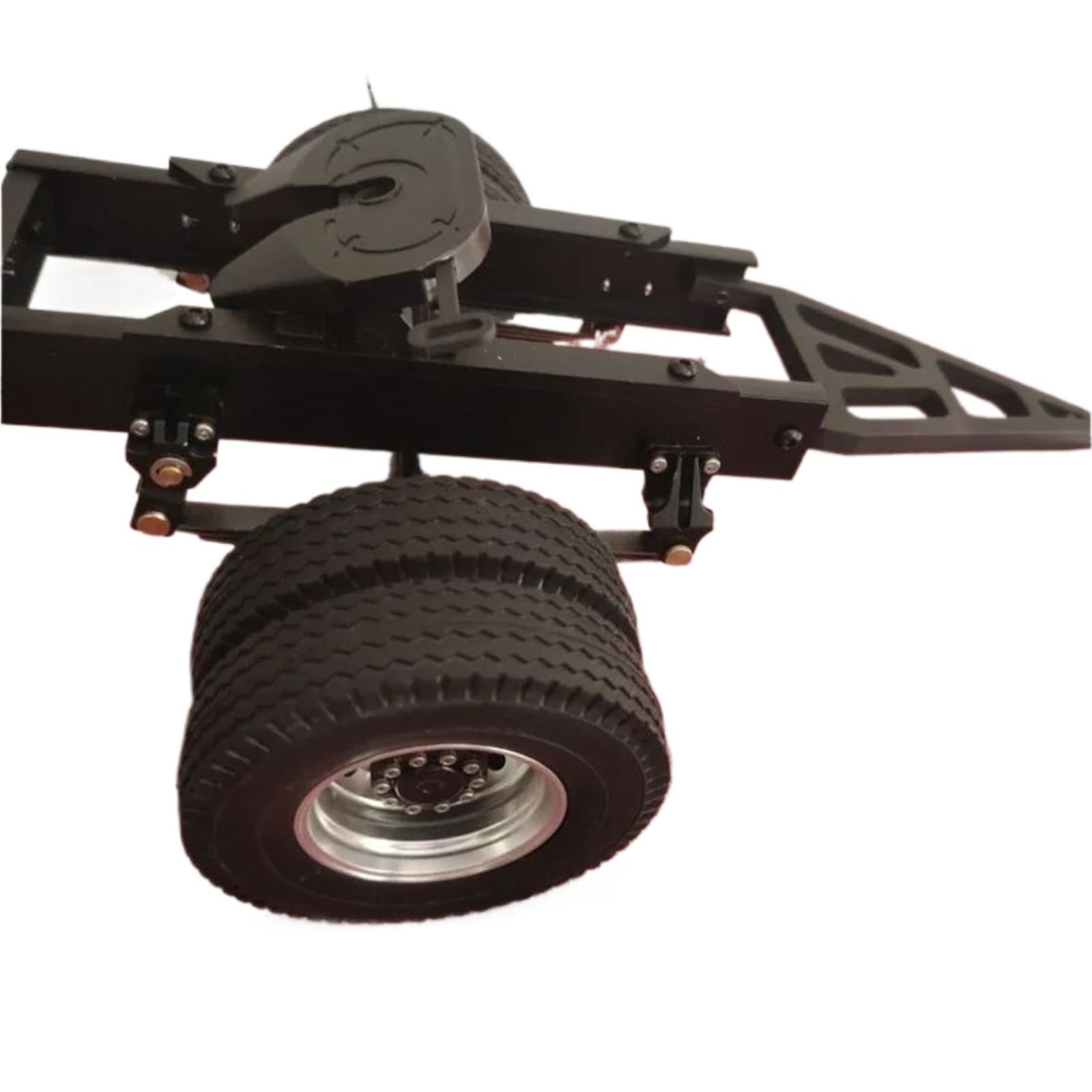 Trasferimento A Singolo Asse Rimorchio In Metallo Per Tamiya Per SCANIA 770S Per VOLVO Per ACTROS 3363 Per MAN 1/14 RC Auto Parti Ricambio RC Componenti