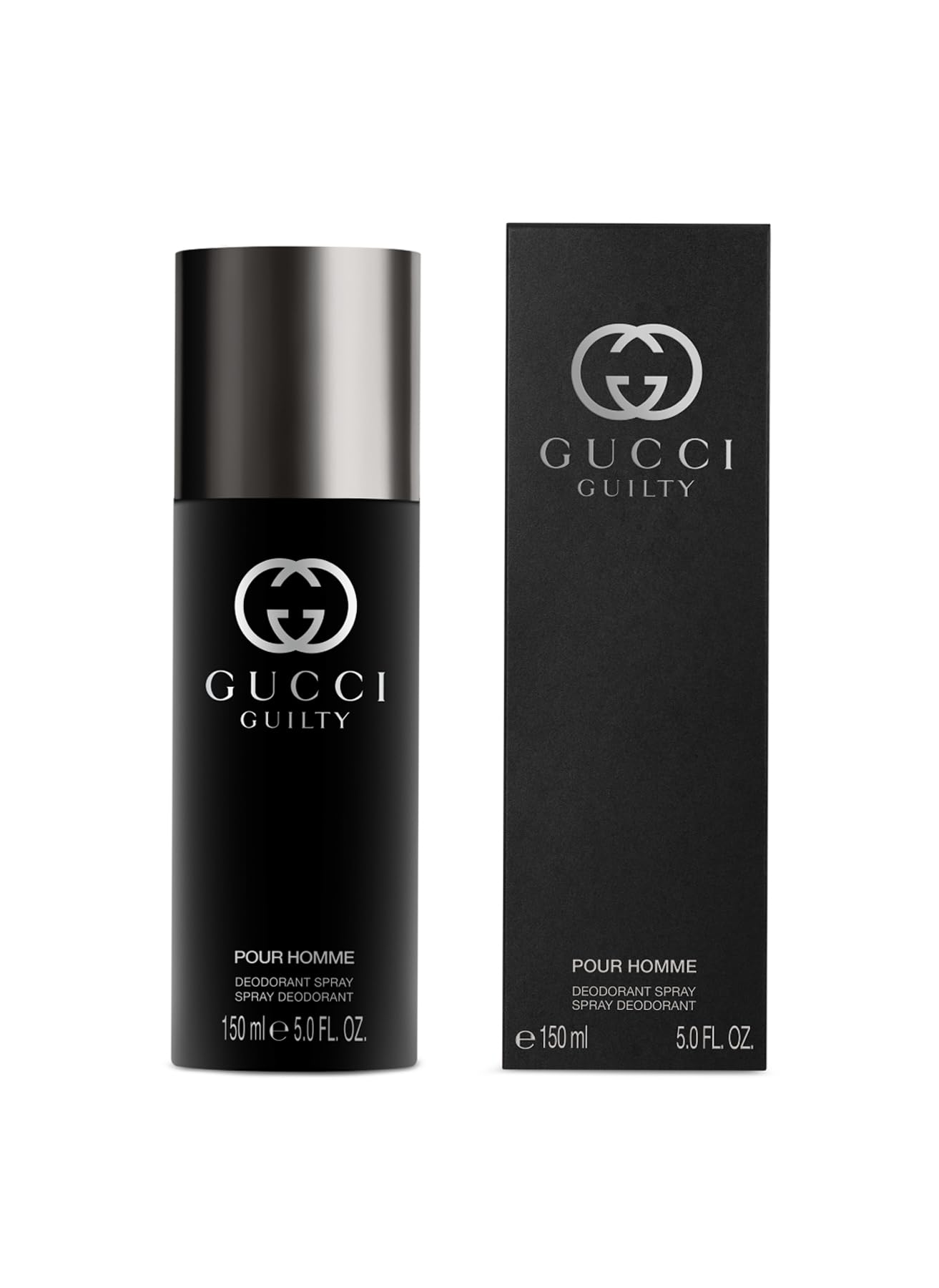 GUCCI Guilty Homme Deo 150 Ml spray per uomo, per un profumo elegante e duraturo, 150 ml