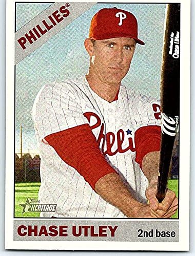 2015 Topps Heritage #170 Chase Utley Phillies MLB Baseball Card NM-MT