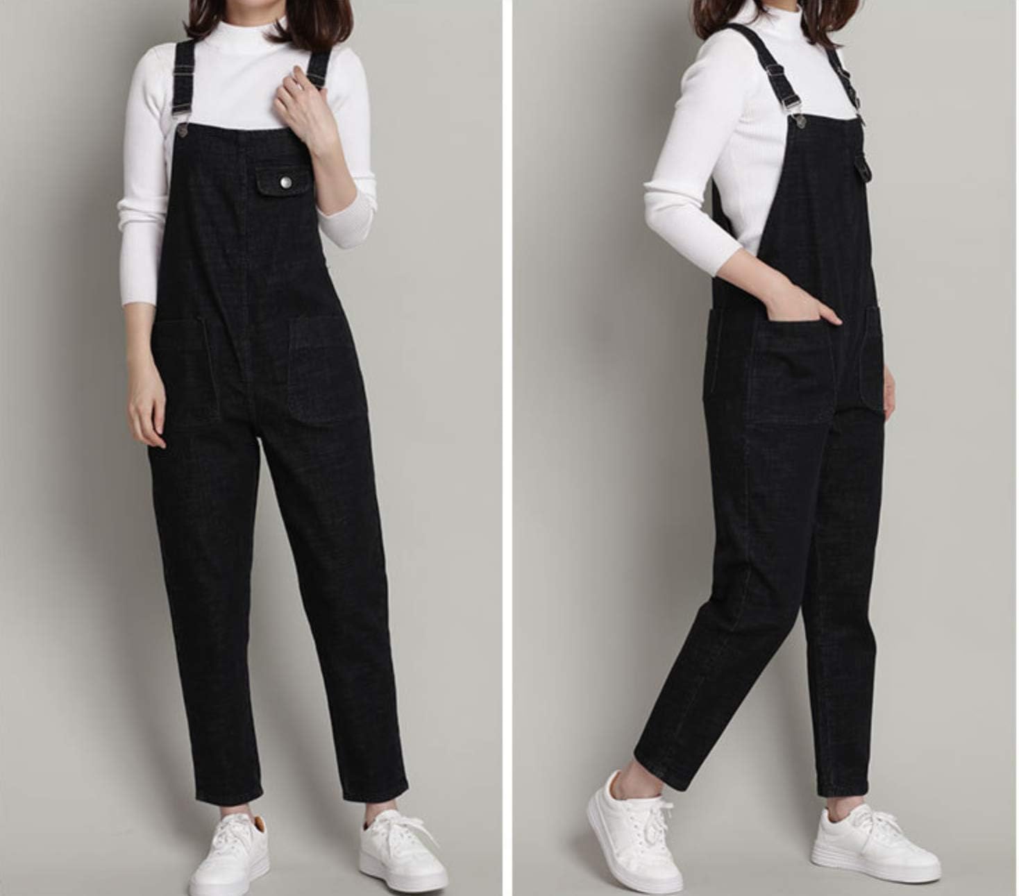 Cicilin Womens Overalls Loose Fit Casual Baggy Pants Denim Bib Jeans Jumpsuits