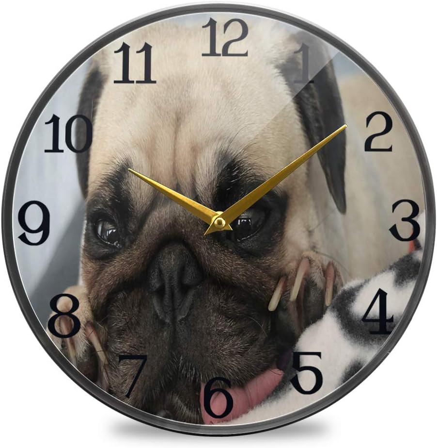 Randolph Wordsworth Wall Clock Silent Non Ticking Cute