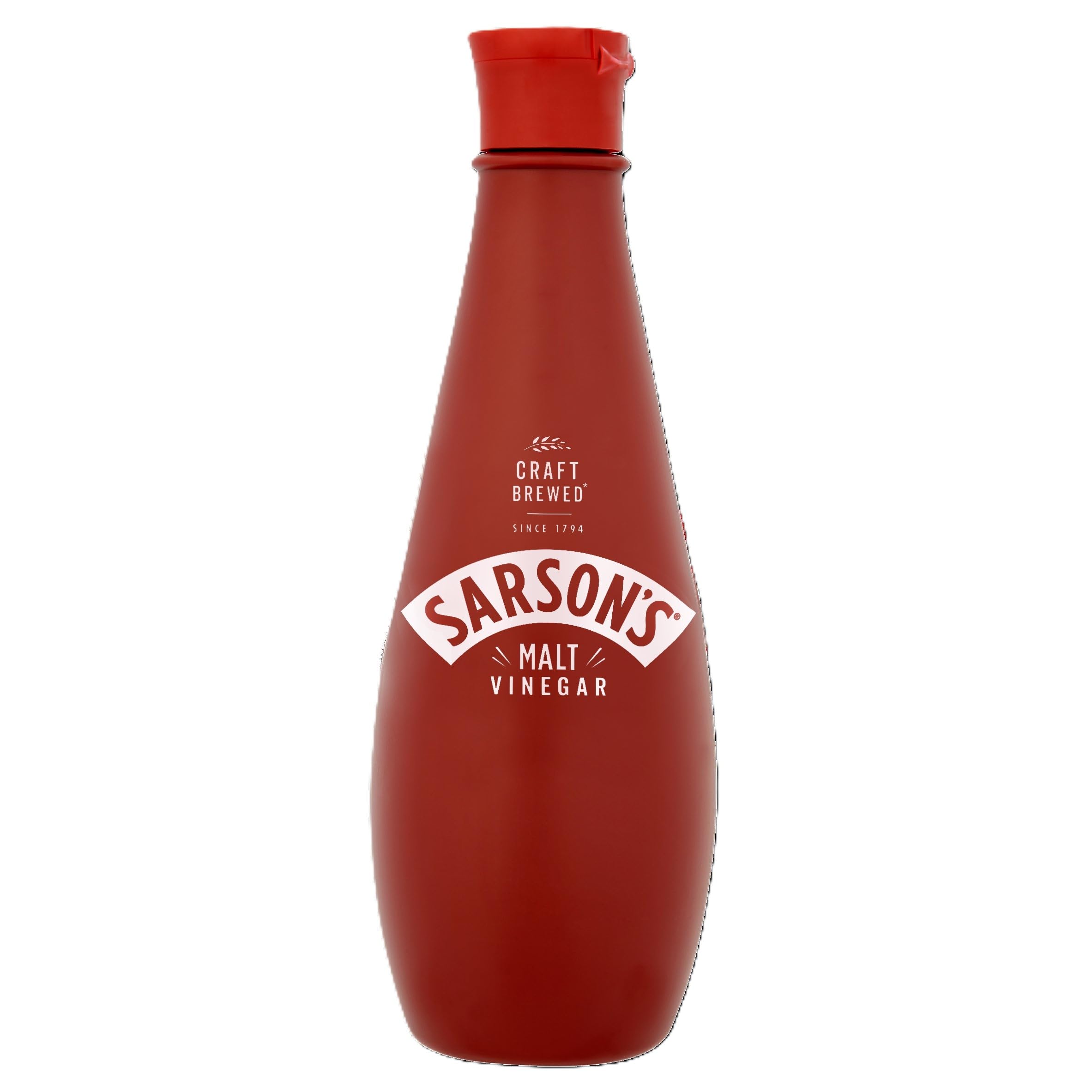 Sarson's - Malt Vinegar PTB, 12 x 300ml, British Vinegar - Classic Taste for Chips, Marinades, Condiments - Traditional UK Recipe, Gluten-Free