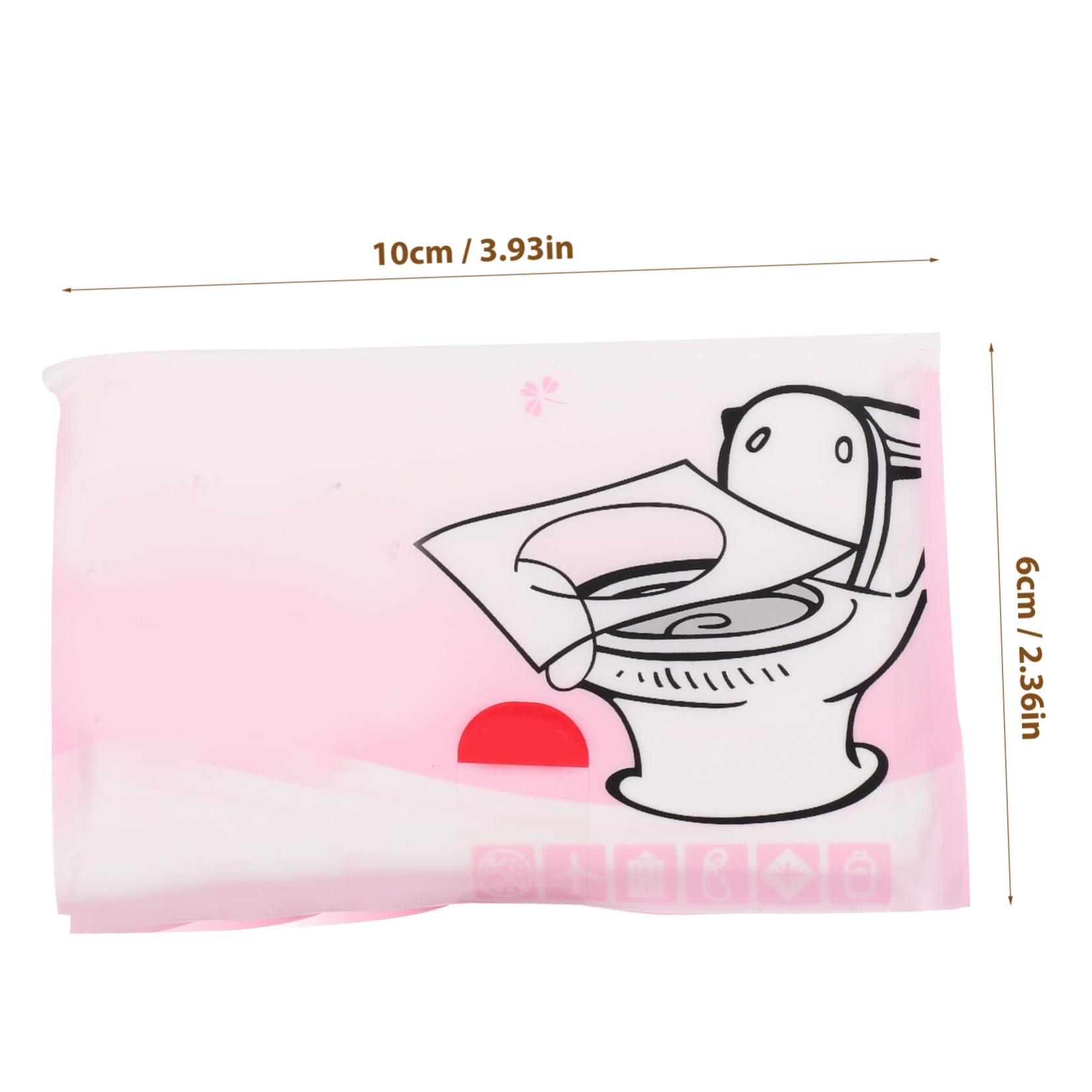 SOLUSTRE Portable Toilet Seat Covers 5 Pack Water Soluble Sanitary Disposable for Home Travel Camping Toilet Pad