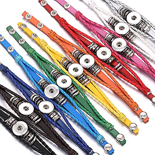 10pcs Bracelet Bangle for 18mm Snap Button Jewelry2