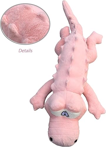 Vista 57 de Hofun4U Alligator Plush Pillow, 61 inch Alligator Stuffed Animal, Home Decoration Christmas Valentine’s Birthday Gift for Boys Girls Adults Kids