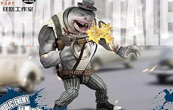 Amazon | [AC]Fury Toys 深淵パワー シリーズ サメ人 8インチ