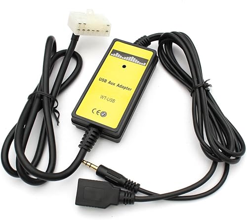 Miniatura 2 de Yomikoo Adaptador de entrada USB y AUX de audio para automóvil para Toyota Yaris 1999-2005, Highlander 1998-2003, Corolla 1998-2002, Camry 1998-2004