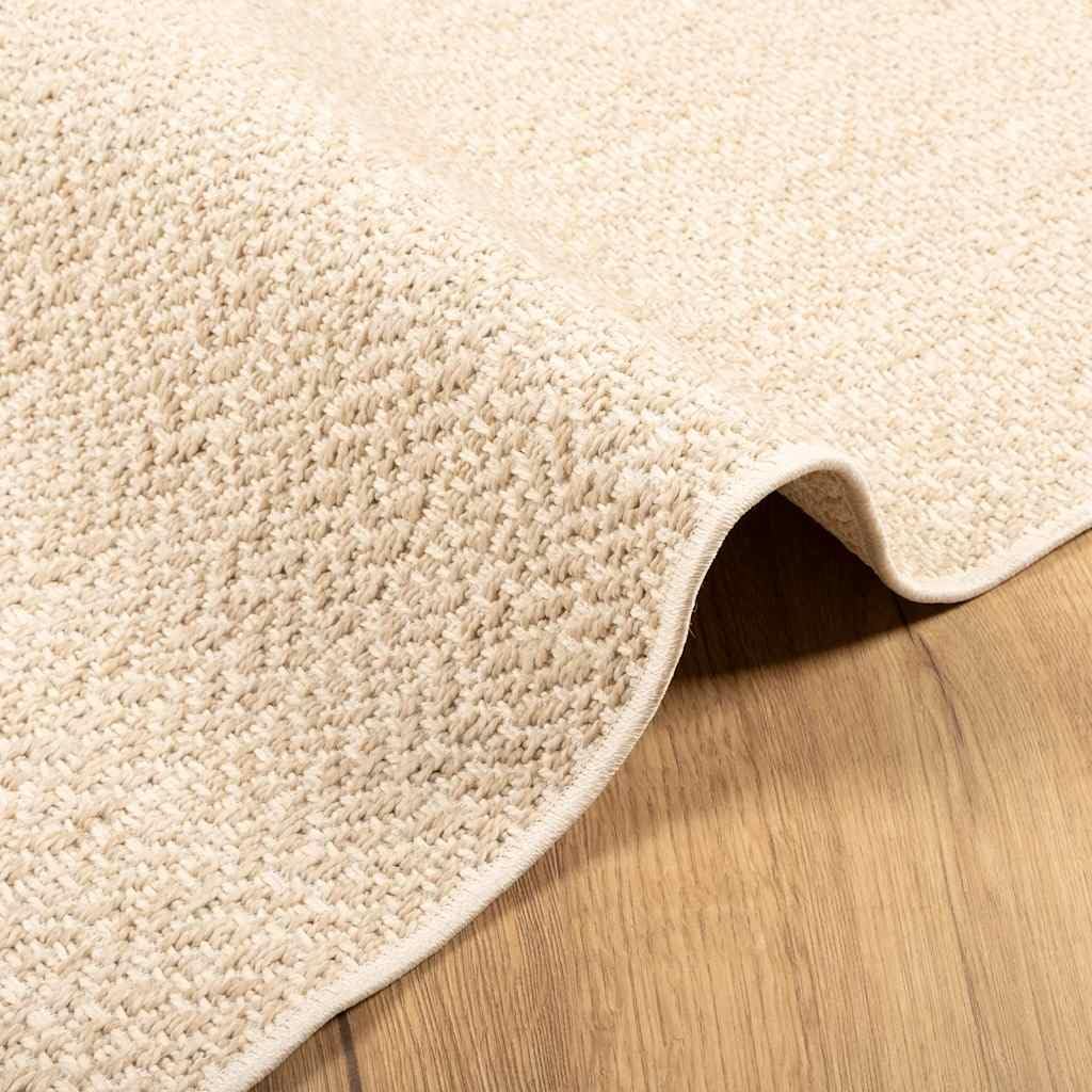 vidaXL Tapis ZIZUR Beige 120x120 cm Aspect de Jute intérieur extérieur