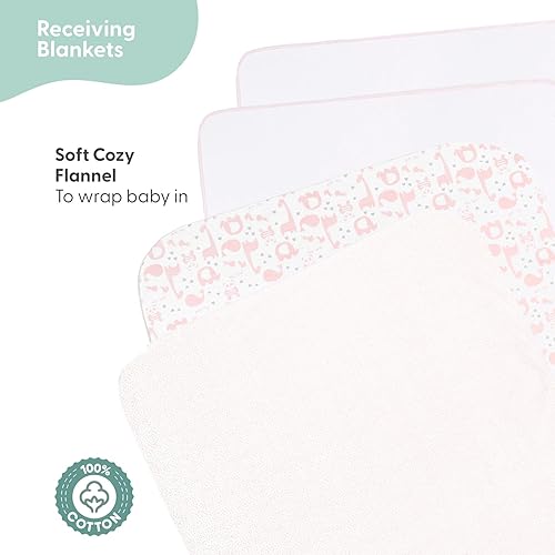 Miniatura 5 de The Peanutshell Juego de regalo para recién nacidos y niñas 23 piezas se adapta a recién nacidos hasta 3 meses Rosado