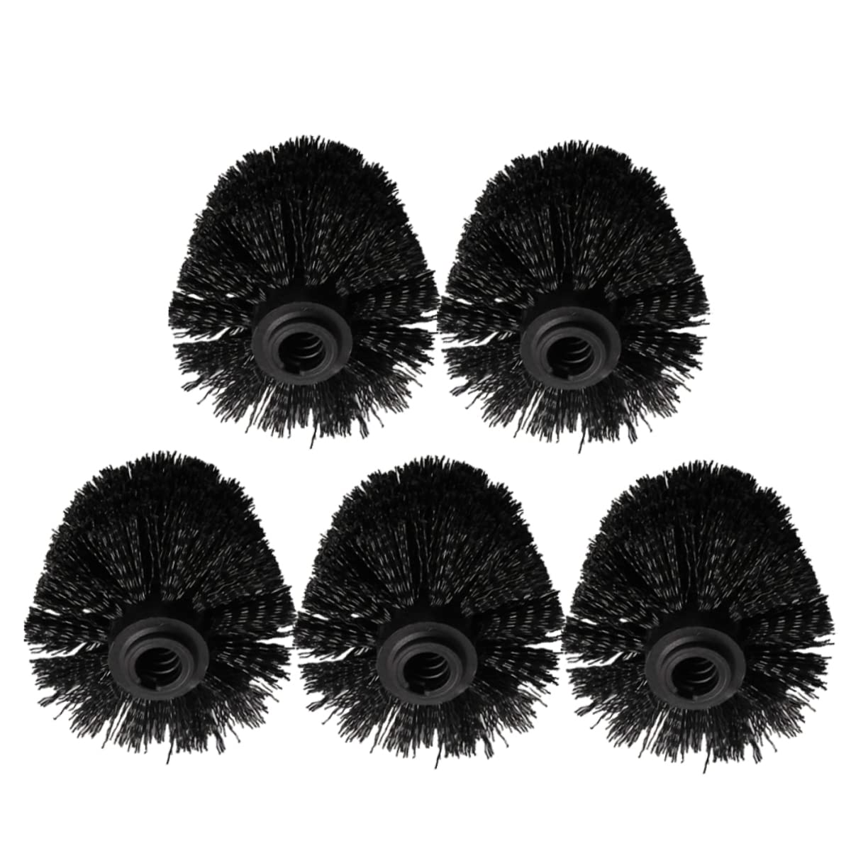 WOFASHPURET 5pcs Toilet Brush Replacement Heads Durable Plastic Cleaning Brush Heads for Efficient Toilet Care for Home Bathroom Office and More