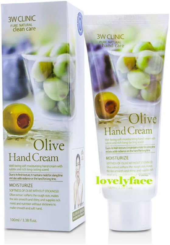 3W Clinic Hand Cream - Olive 100ml/3.38oz