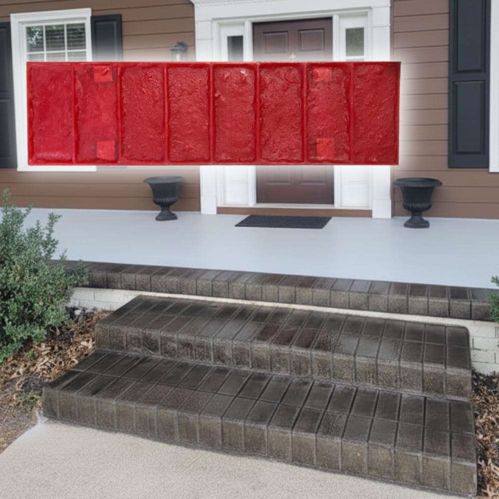 Brick Concrete Stamps - Made in USA - Decorative Mat Made from Durable Polyurethane - Rigid Form for Driveways & Patios - Concrete Stamps for DIY Projects & Professional Use 4010/1
