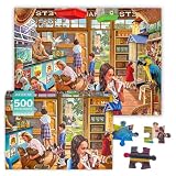 500 Teile Puzzle Erwachsene Tiere 500 Teile Puzzle Tiere Puzzles 500-Teile Haustier Hund 500-Teile Puzzles Erwachsene Schwierig Lernspiele – Deko-Puzzle für Teenager und Senioren