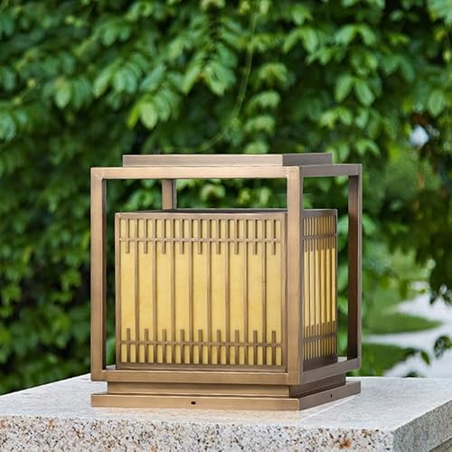 CSSYKV Luz de poste para exteriores, impermeable, para puerta, luz de pilar, luces de paisaje modernas, valla de pilar, farol, accesorios de luz