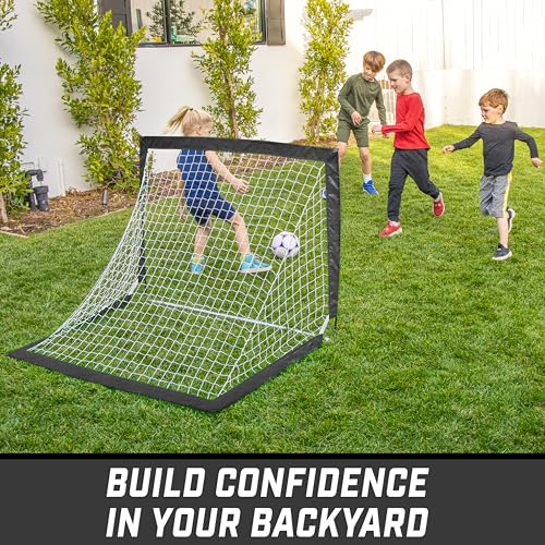 Image of GoSports Portable Soccer Goals for Kids - 13 Color Options - Choose 4 x 3 ft or 6 x 4 ft - Team Tone Pop Up Nets for Backyard