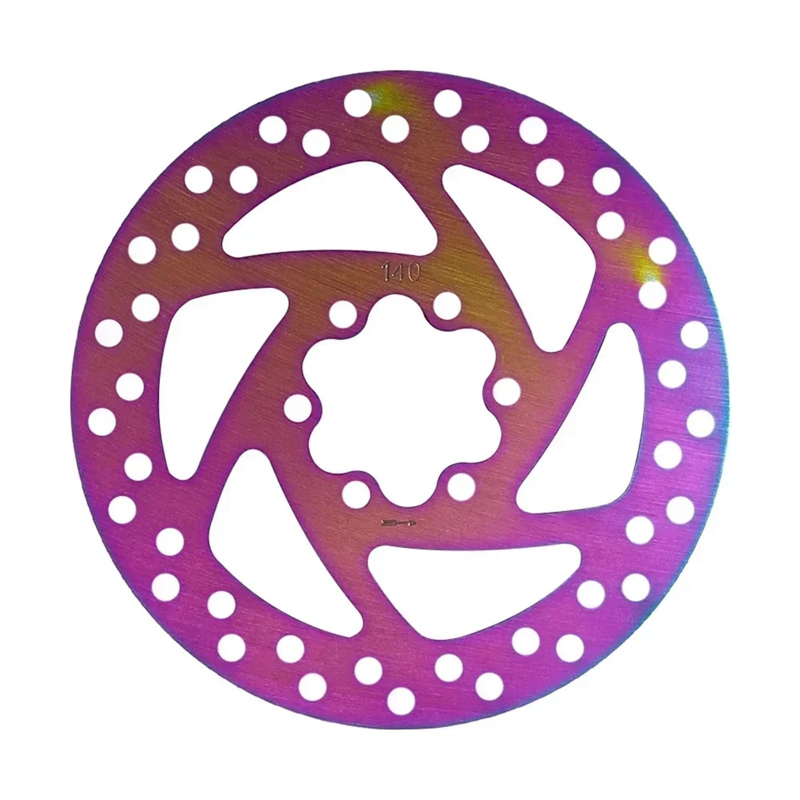 Disque de Frein coloré for Scooter électrique KUK-irin G2 Pro/G2 Max, 140 mm, en Acier Inoxydable, avec 6 vis