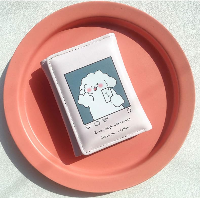 Cute Wallet for Women, Cutecore Purse Trifold Coquette Small Wallet Aesthetic Card Holder Kawaii Card Case Short Purse (pin)4