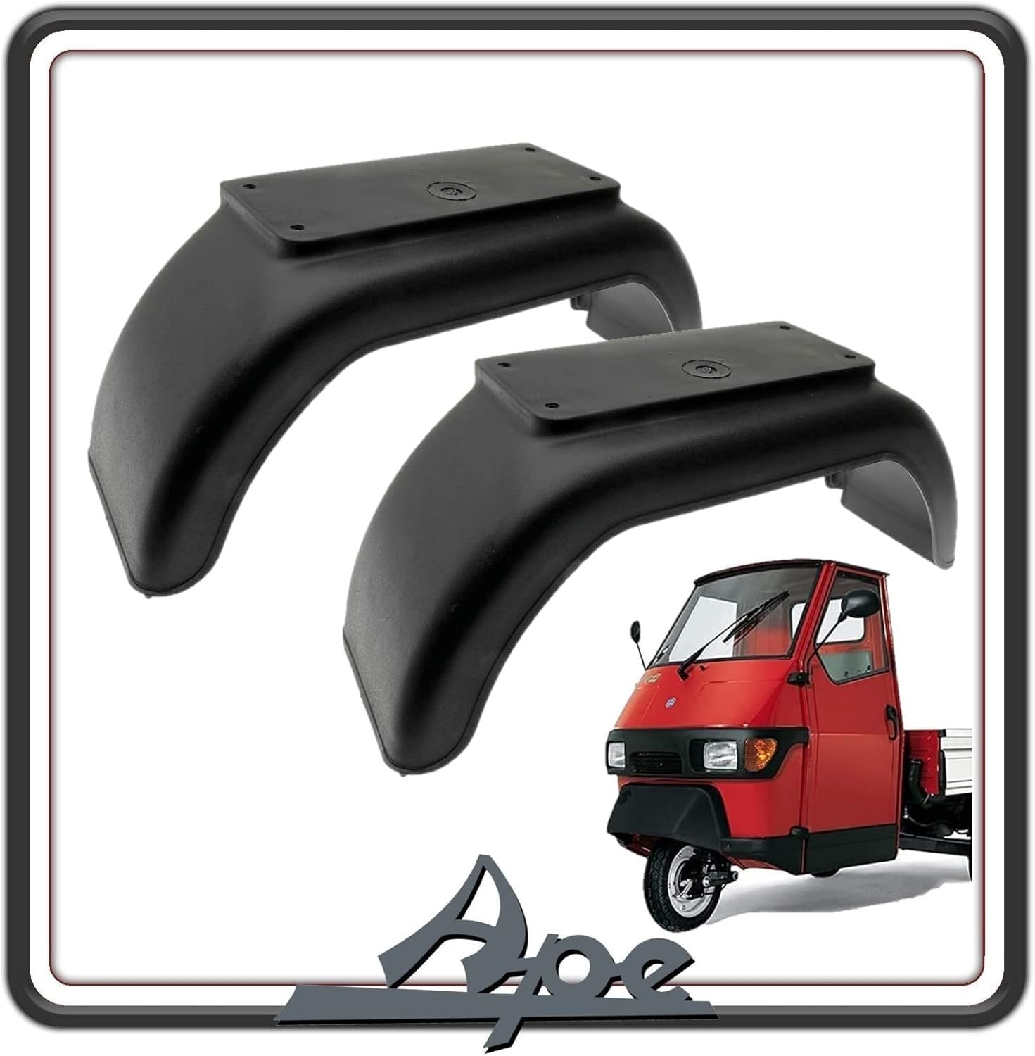 Kit Parafanghi Posteriori Destri E Sinistri Originali Piaggio Per Ape TM 703 E APE 602 – Coppia Di 2