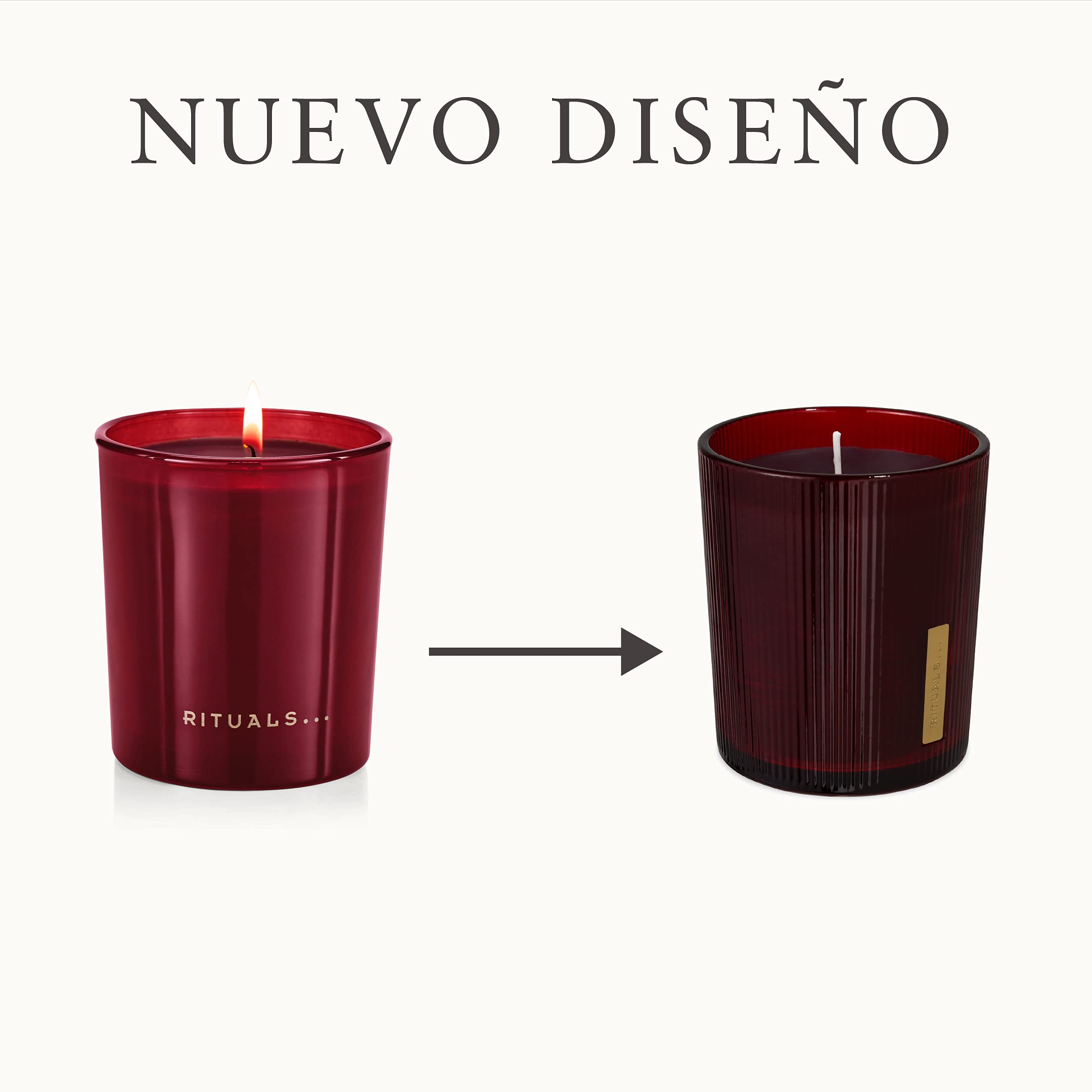 RITUALS The of Ayurveda Candle 1107149 - Vela perfumada (9,3 x 9,3 x 11,8 cm), diseño de rosa