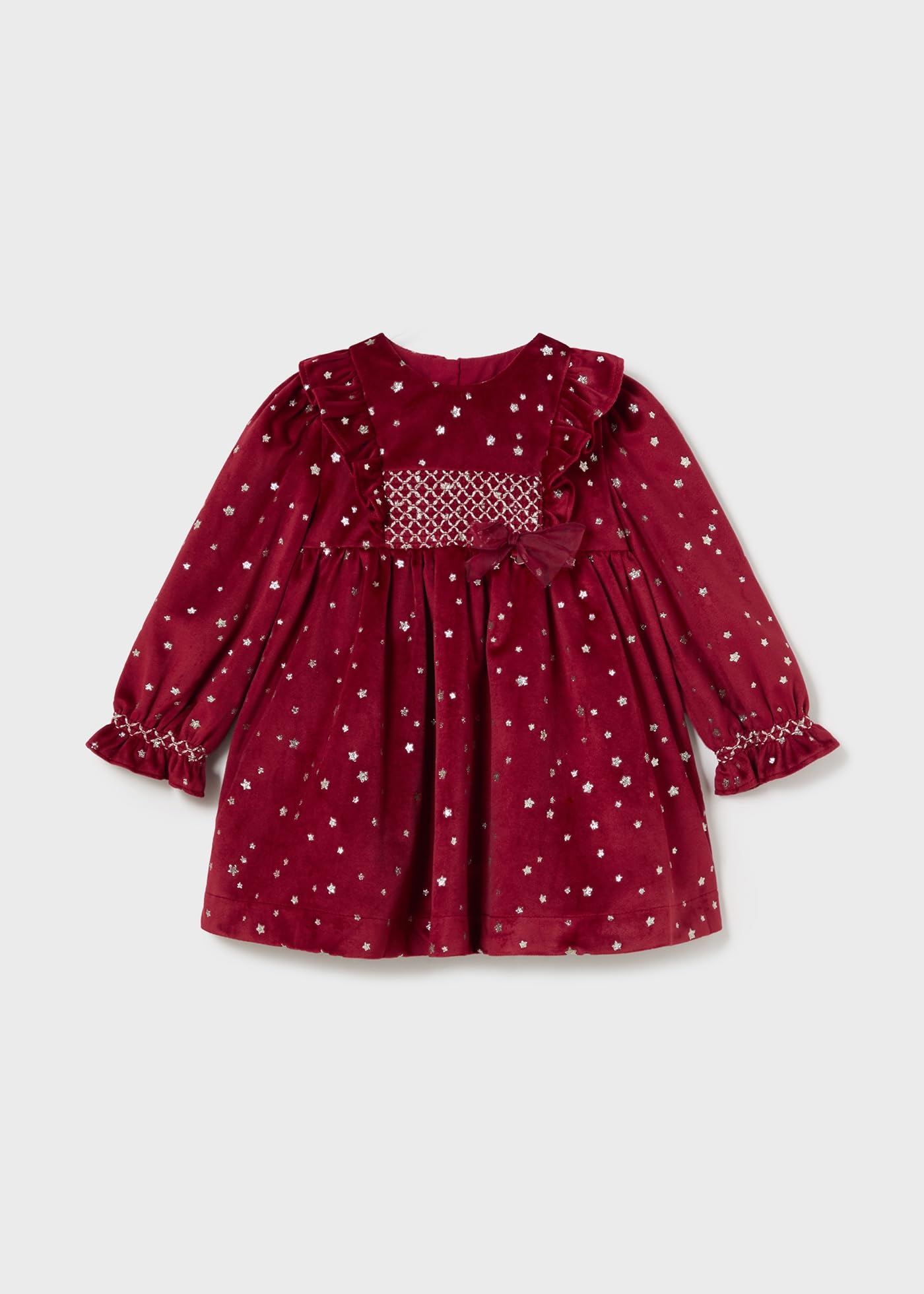 Mayoral Vestito Velluto per Bimba Amarena 12 Mesi (80cm)