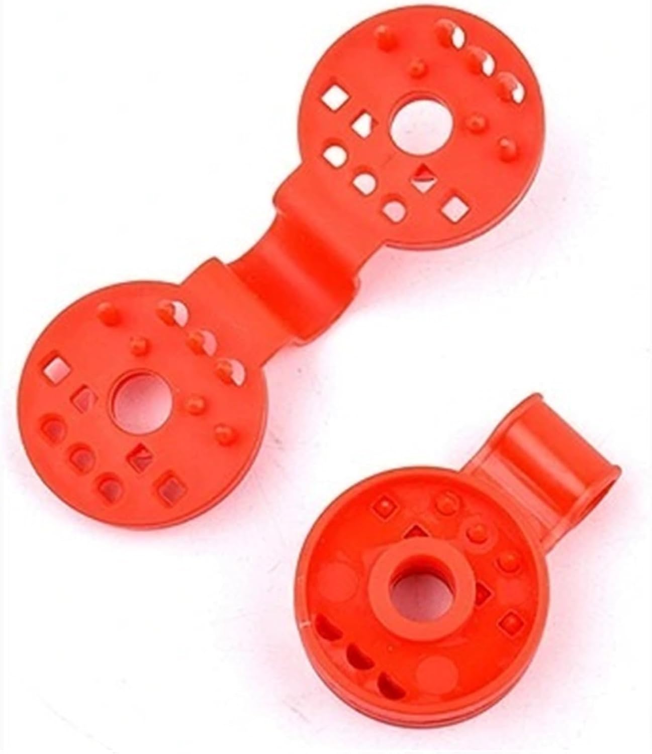 Shade Cloth Heavy Duty Lock Grip 200 Pcs Outdoor Tent Clips: Red Plastic Fix Tools for Sunshade Net, Garden Fence & Balcony Waterproof Cloth
