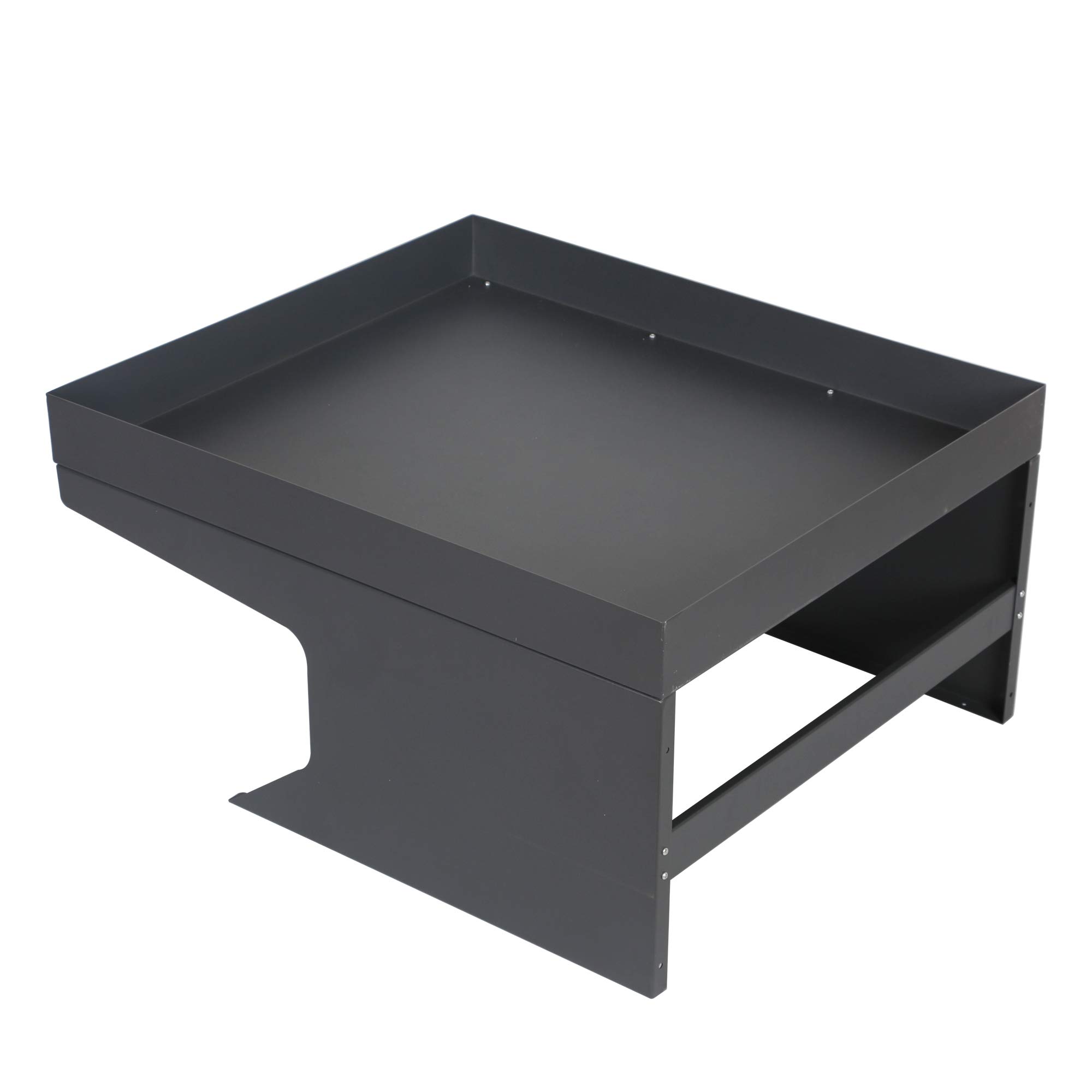 HMGL01 - Garaje para robot cortacésped de acero galvanizado con espacio decorativo para techo, protección exterior, 60 x 70 x 36 cm