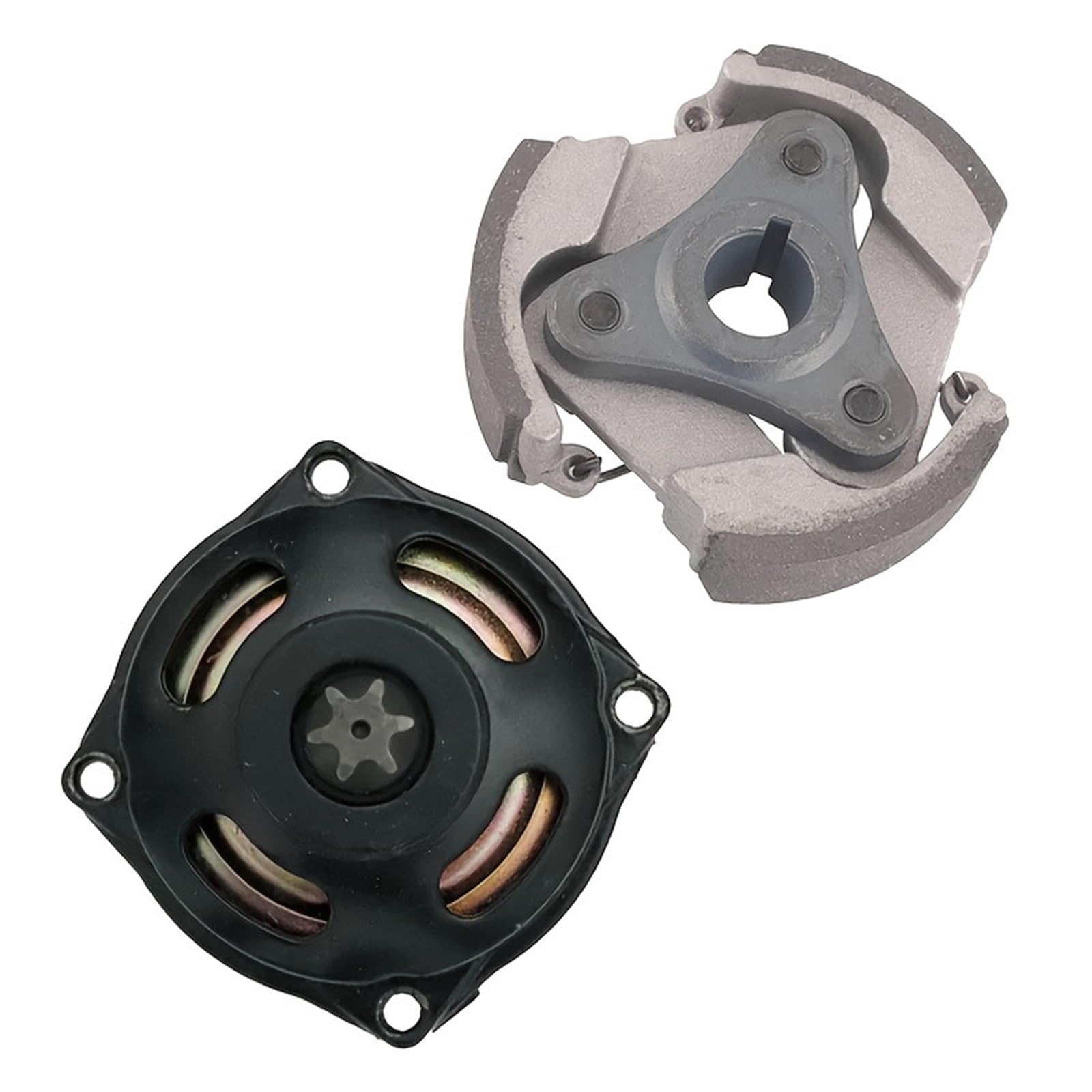 Lohfgtar 25H 6T Set Motorcycle 25H6t Gear Transmission With Clutch Plate Suitable Fit For 47Cc 49Cc Atv Clutch Roller Gearbox(25H 6T Set)