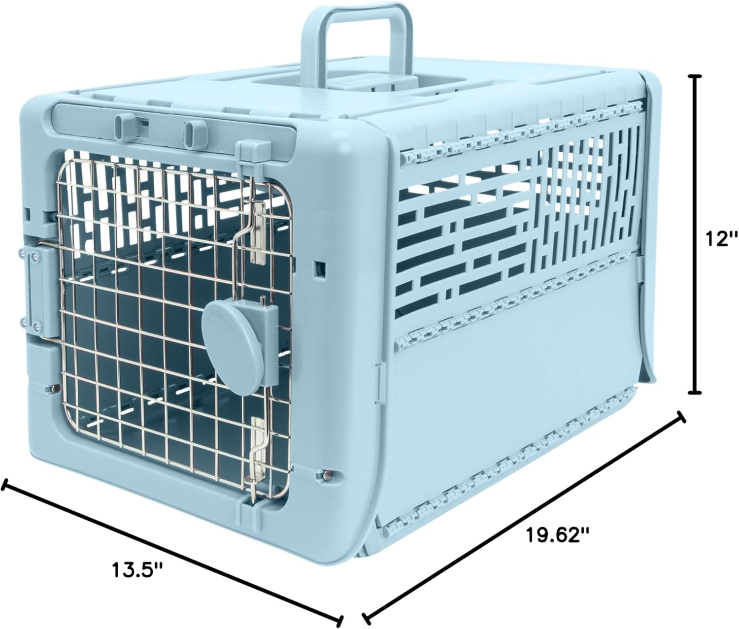 SPORT PET Designs X-Small Collapsible Kennel - 19" Blue, For Small Dogs, Cats & Small Animals, Indoor/Outdoor Use