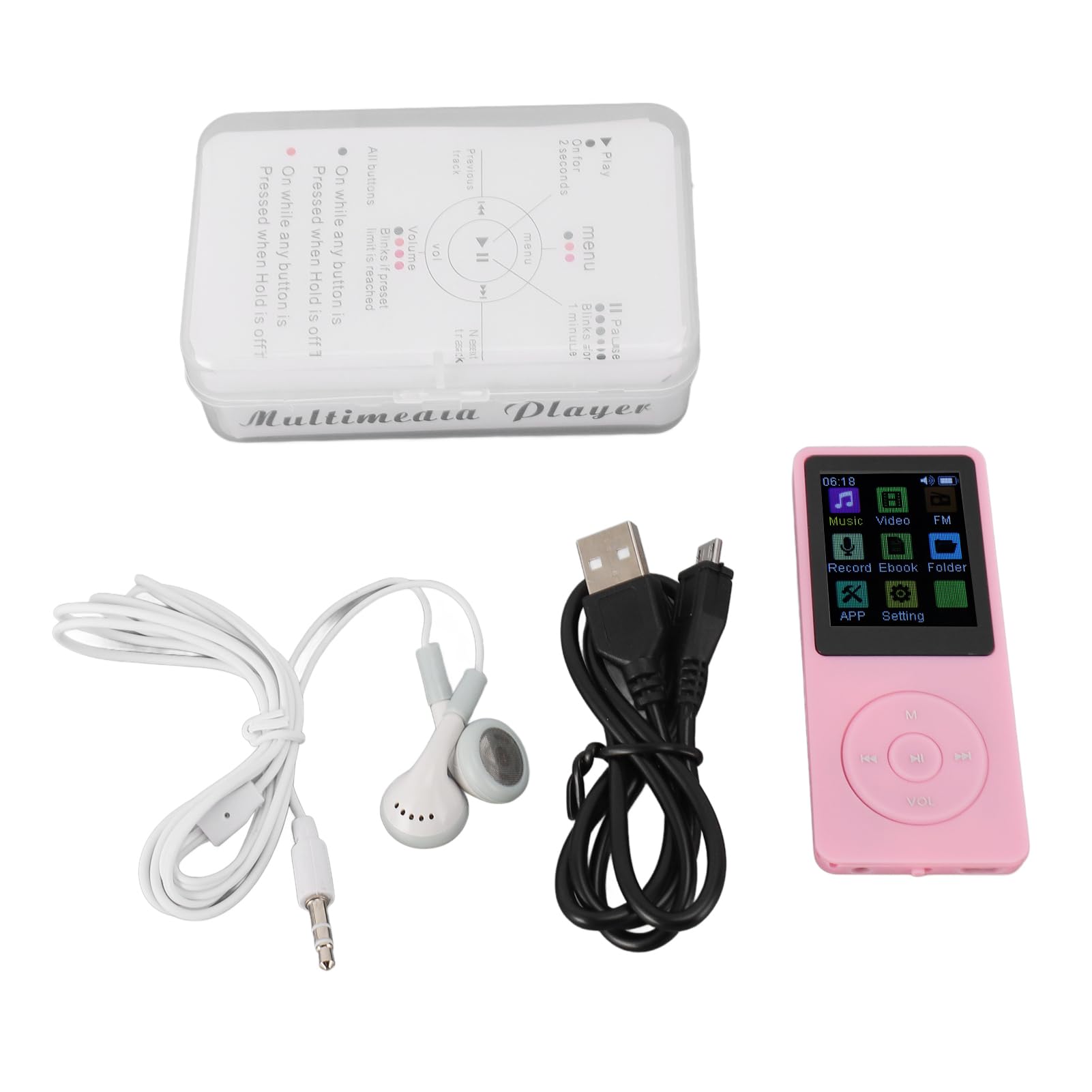 MP3 Music Player, 7 Sound Modes Video Playback Noise Reduction MP3