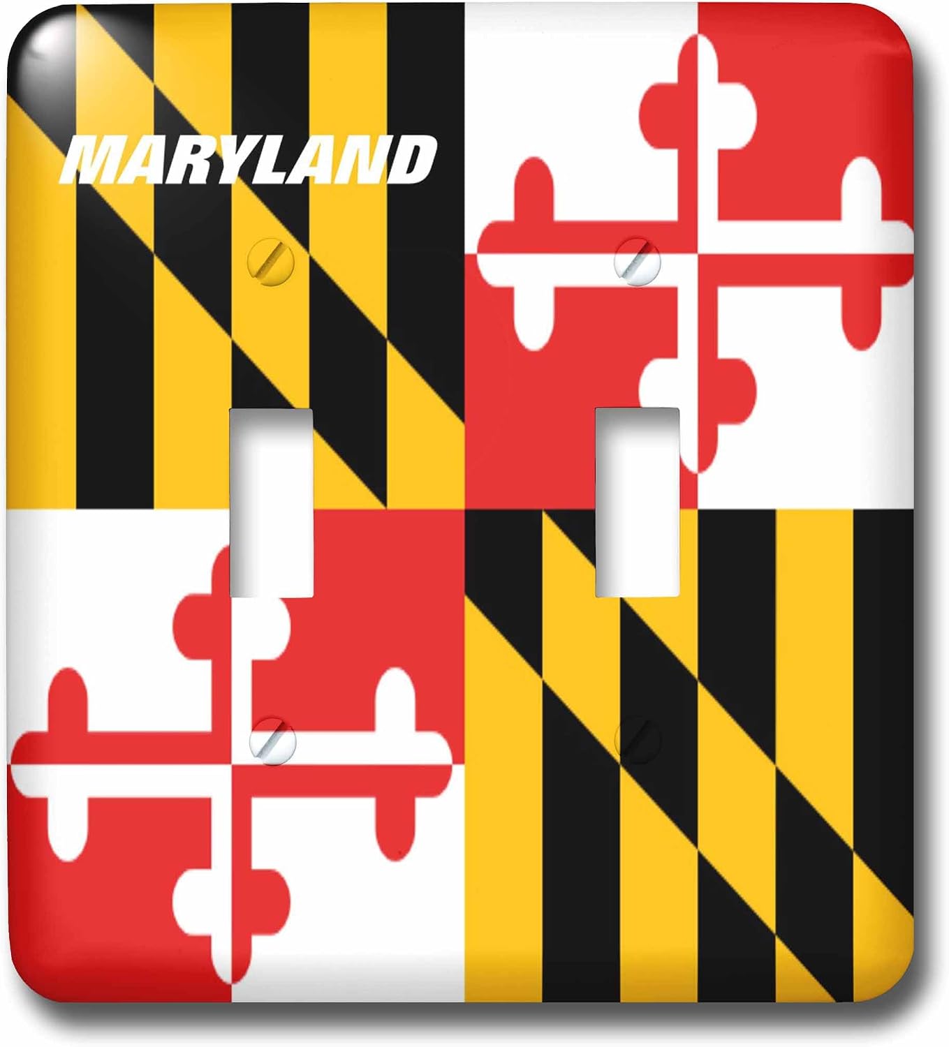 3dRose lsp_45066_2 Double Toggle Switch with State Flag of Maryland