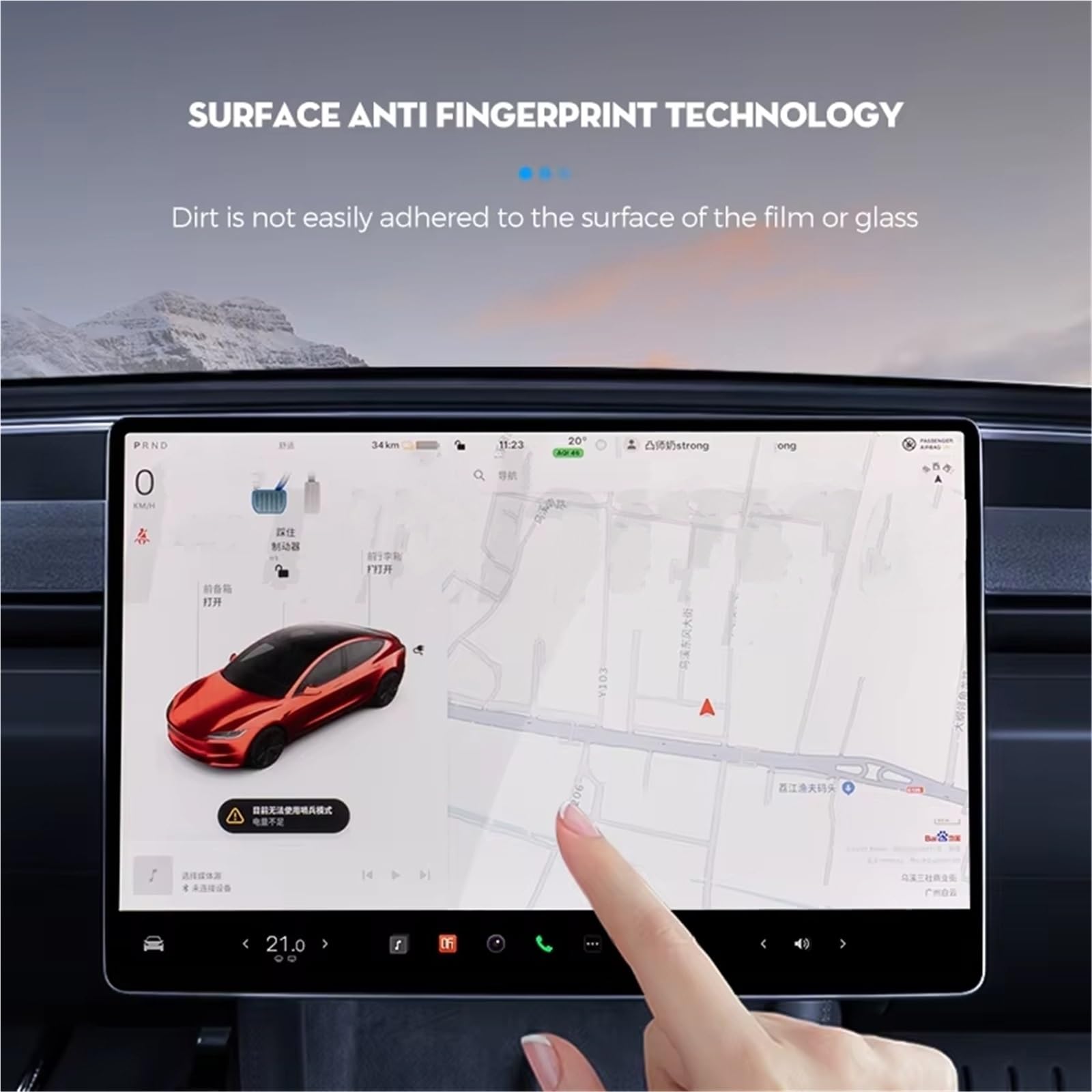 Displayschutzfolie Kompatibel Mit Tesla Für Highland