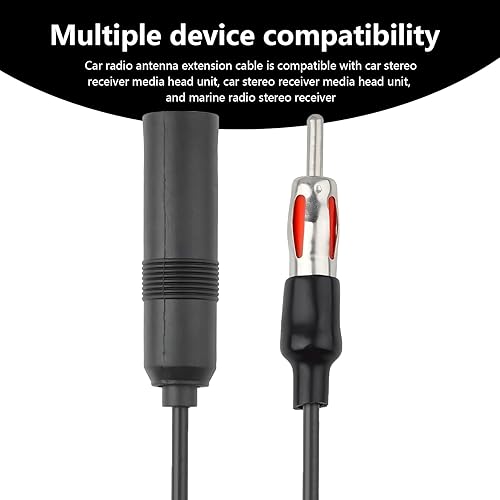 Miniatura 5 de 1 cable de conexión de antena de radio AM FM para automóvil, en forma de Y, de un macho a dos hembras, cable de extensión de adaptador de antena