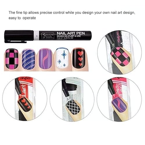 Miniatura 6 de Bolígrafo de esmalte de uñas de gel de un solo paso, 16 piezas, juego de bolígrafos de arte de uñas 3D, bolígrafo de esmalte de uñas DIY