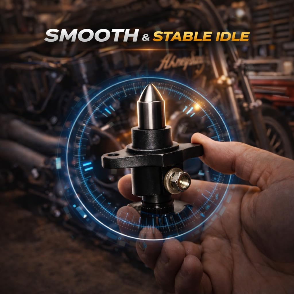 Regolatore minimo V-Twin – Regolazione manuale del minimo per moto a iniezione – Suono leggendario “Potato-Potato”– Compatibile EFI antico 1995–2023