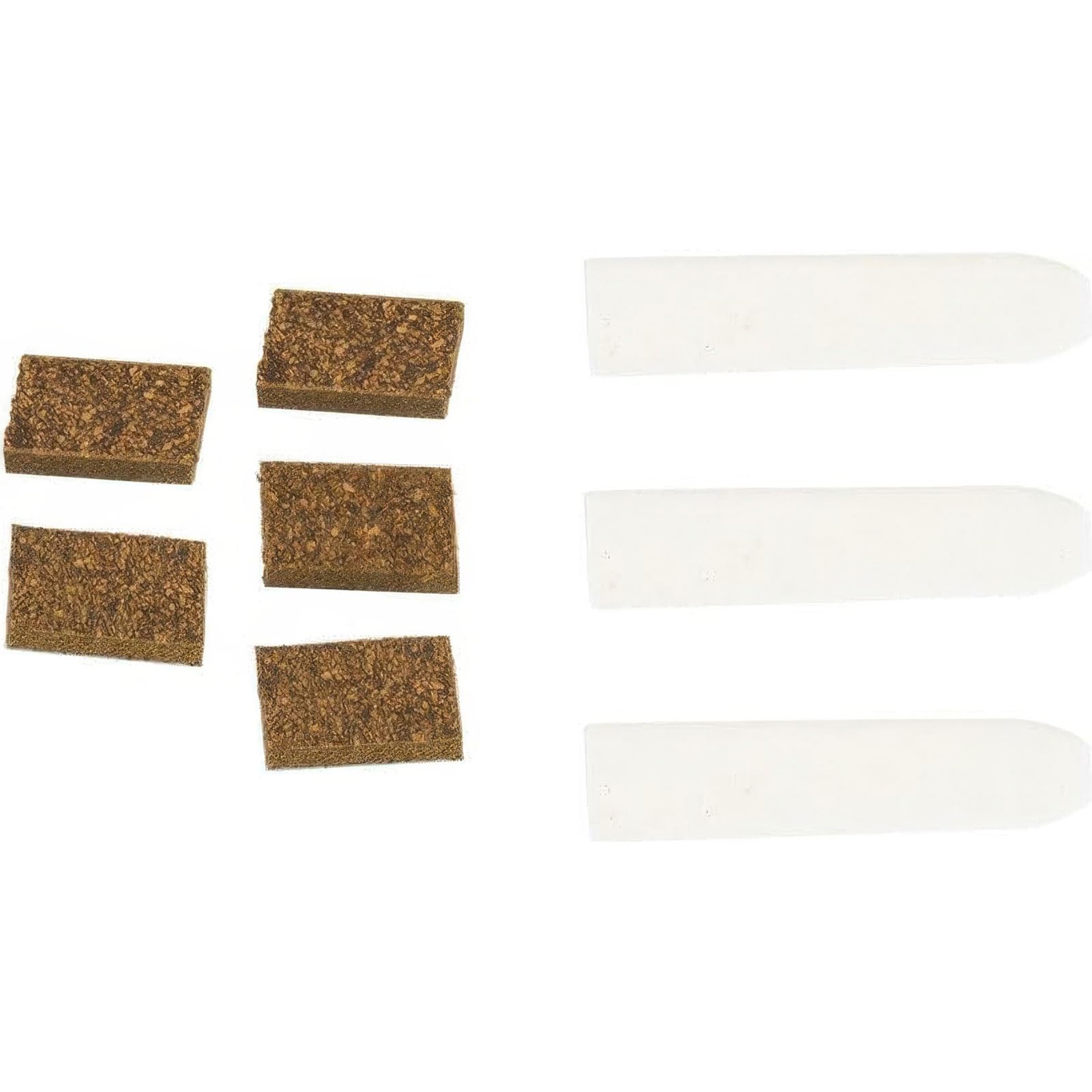 Duck Call Reed Kit, Single & Double-Reed Replacement Set with Cork/Wedges for Duck Hunting Calls