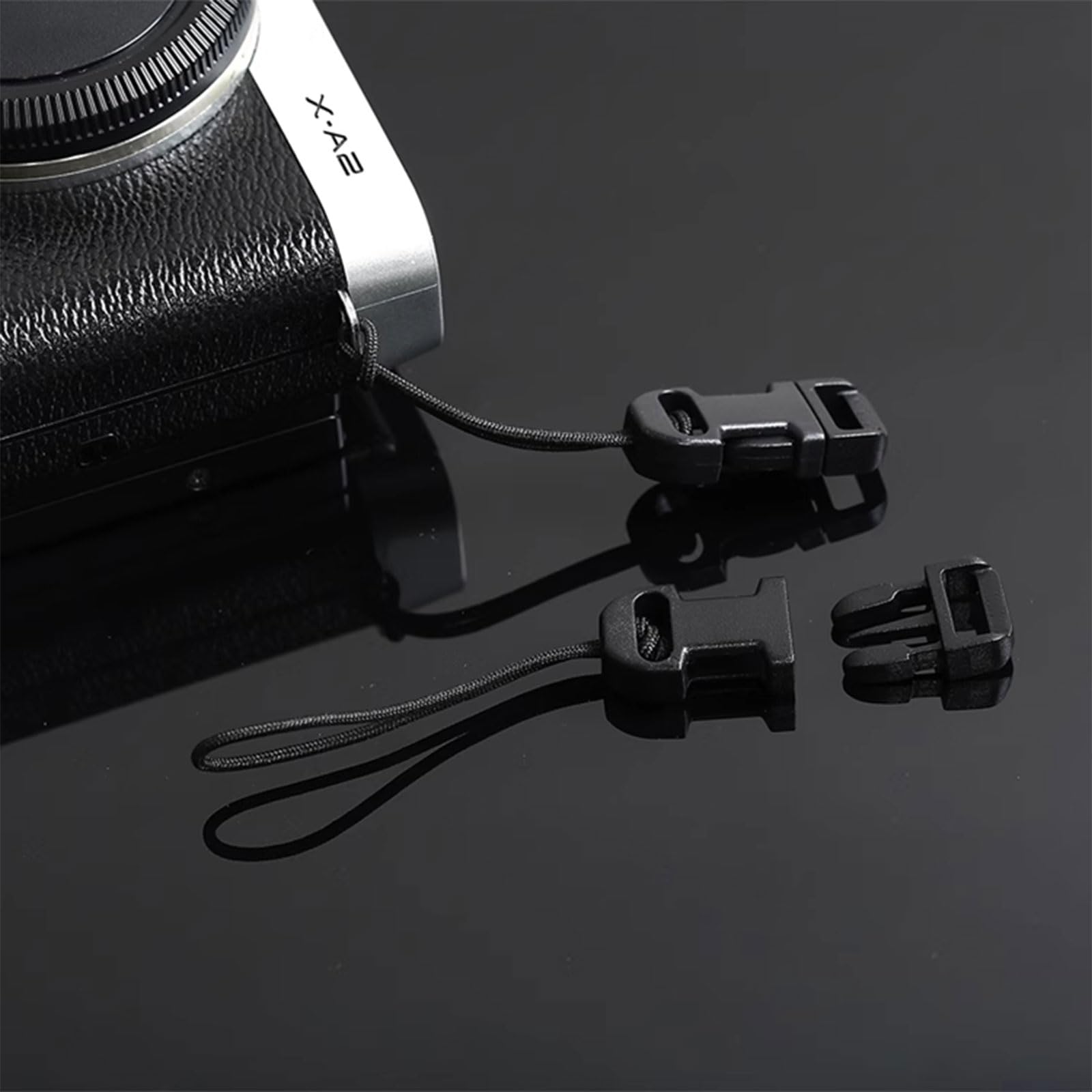 Lot de 8 Connecteurs Rapides pour Sangle Appareil Photo QD,Compatibles avec Appareils Photo Numériques, Jumelles, Télécommandes de Drones & Clés USB,Ensemble de Clips à Détachement Rapide