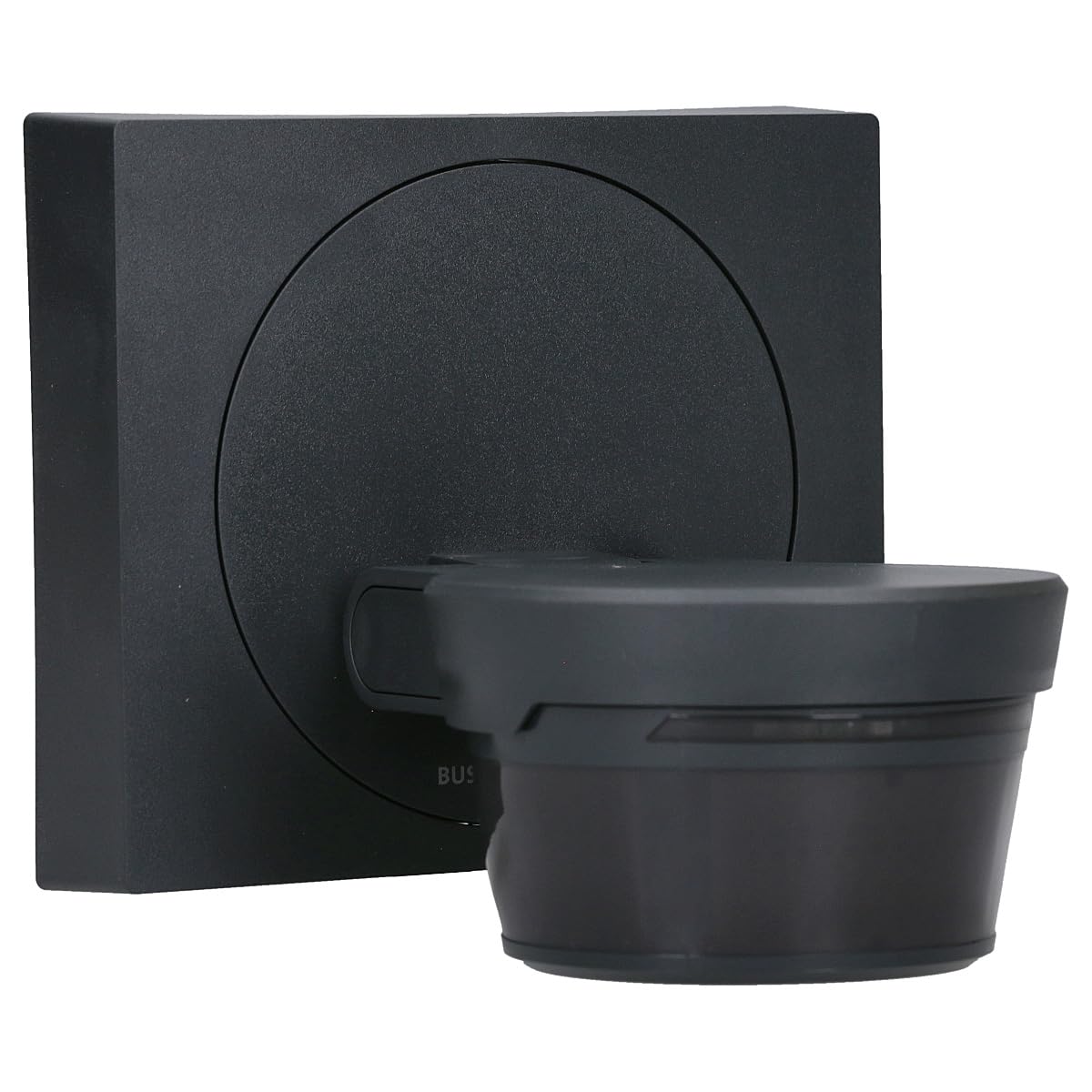 Busch-Wächter Pro Set: Busch-Jaeger 6851/9-135 90° BT | Bewegungsmelder mit Steuerung via Bluetooth App flexible Montage + 6851/DR-135 Designrahmen Anthrazit